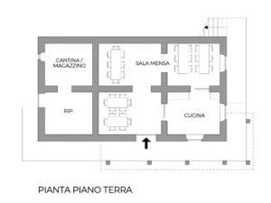 pianta PT foresteria | L'arboreto Mondaino